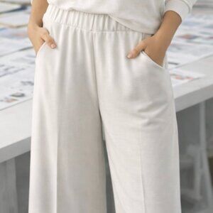 LF018 Winter White Pull On Pant by Picadilly